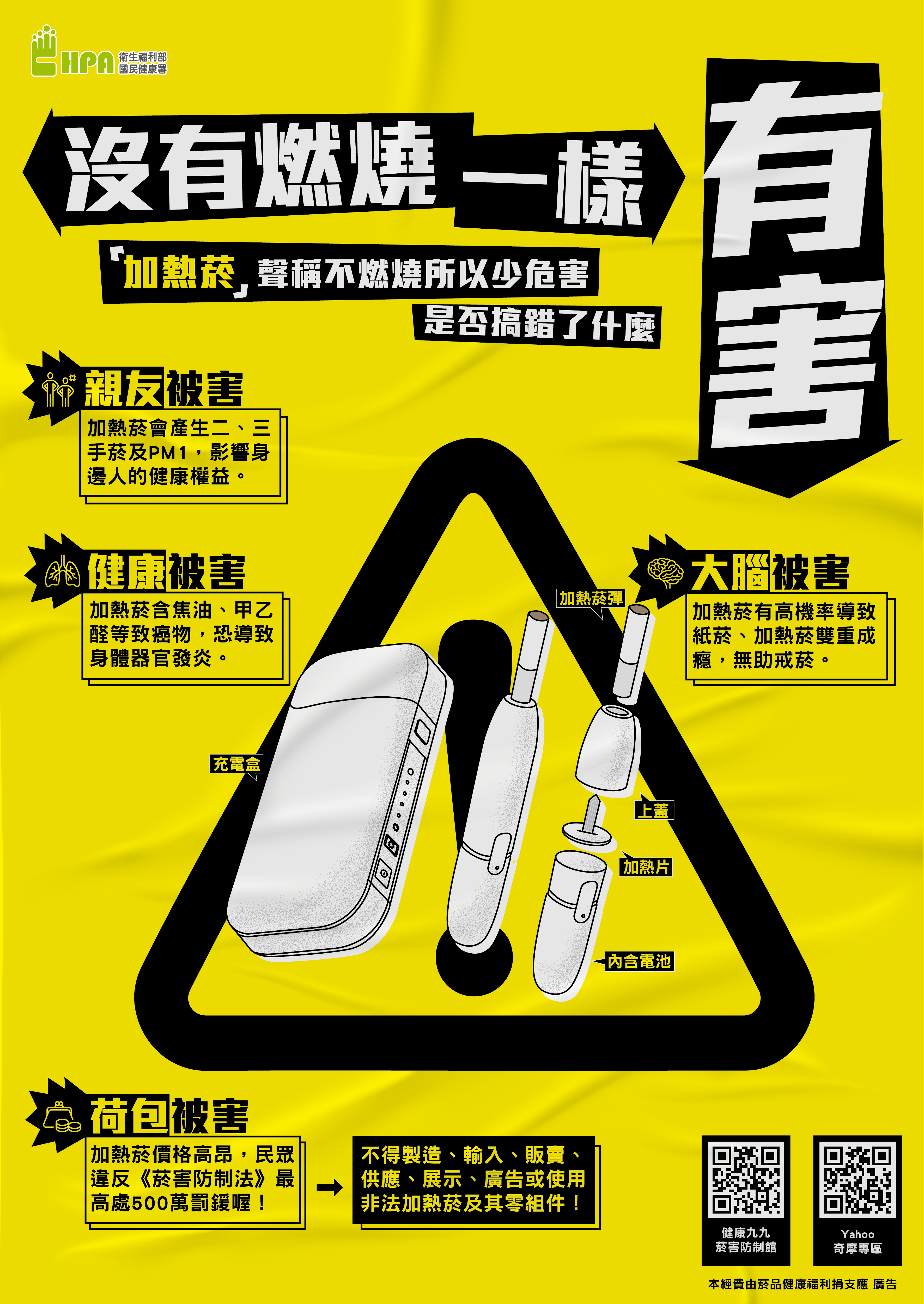 電子菸對身體有害