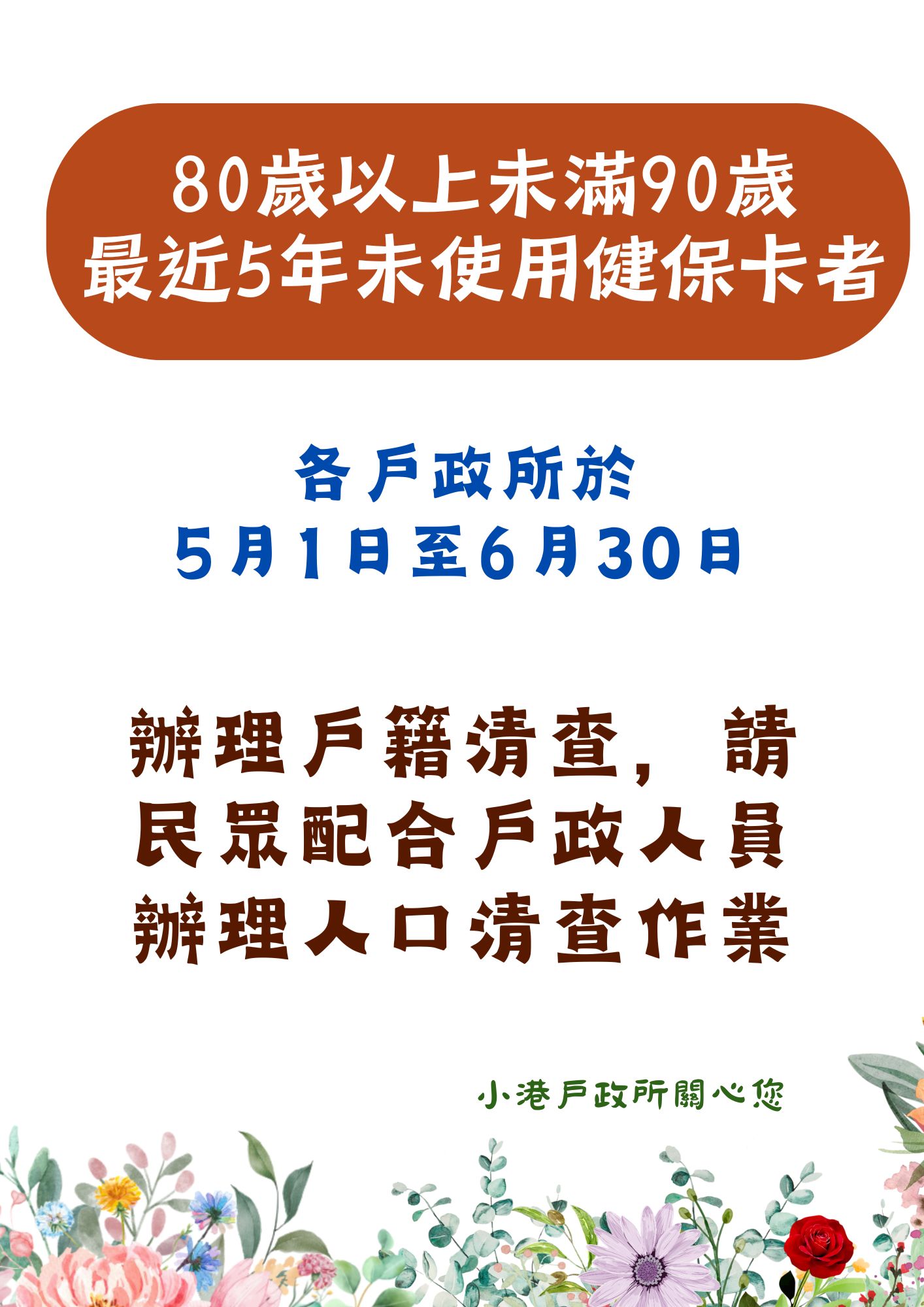 未使用健保清查