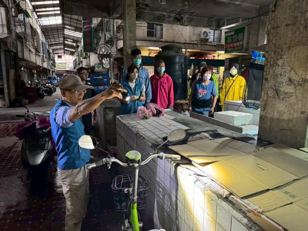 區内境外移入登革熱確診個案警戒範圍、竹後、灣內里閒置市場及周邊環...