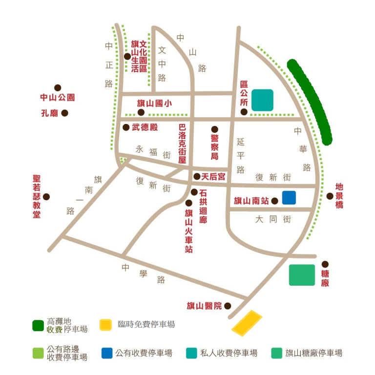本區停車地點標示圖