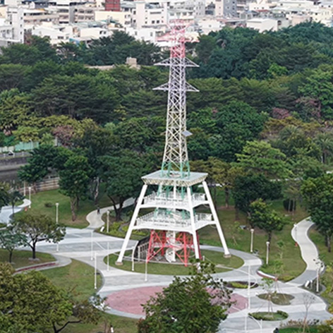 光之塔高空俯照