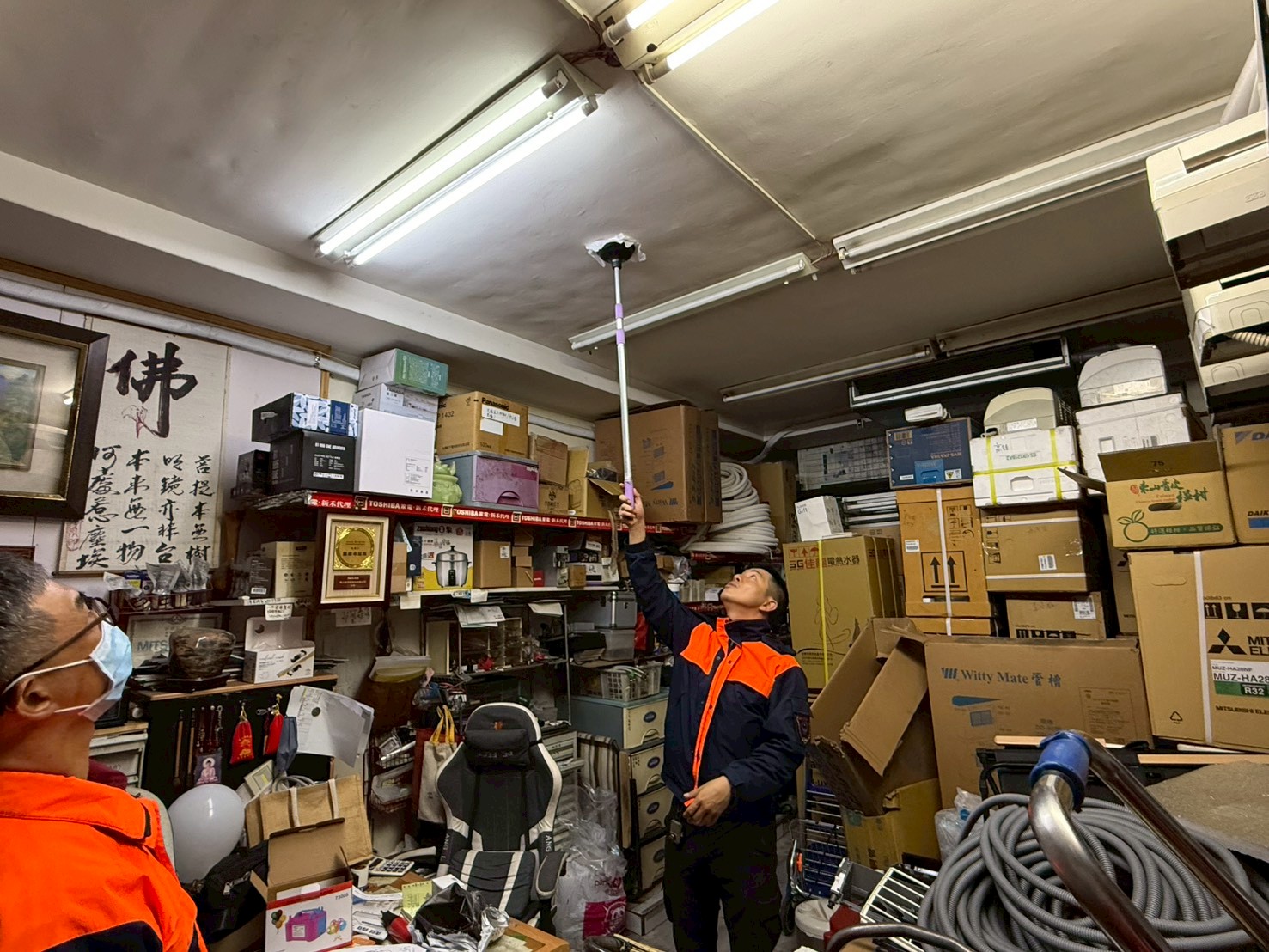 寒流來襲 大昌消防隊及大昌防火宣導分隊深入弱勢族群宣導訪視