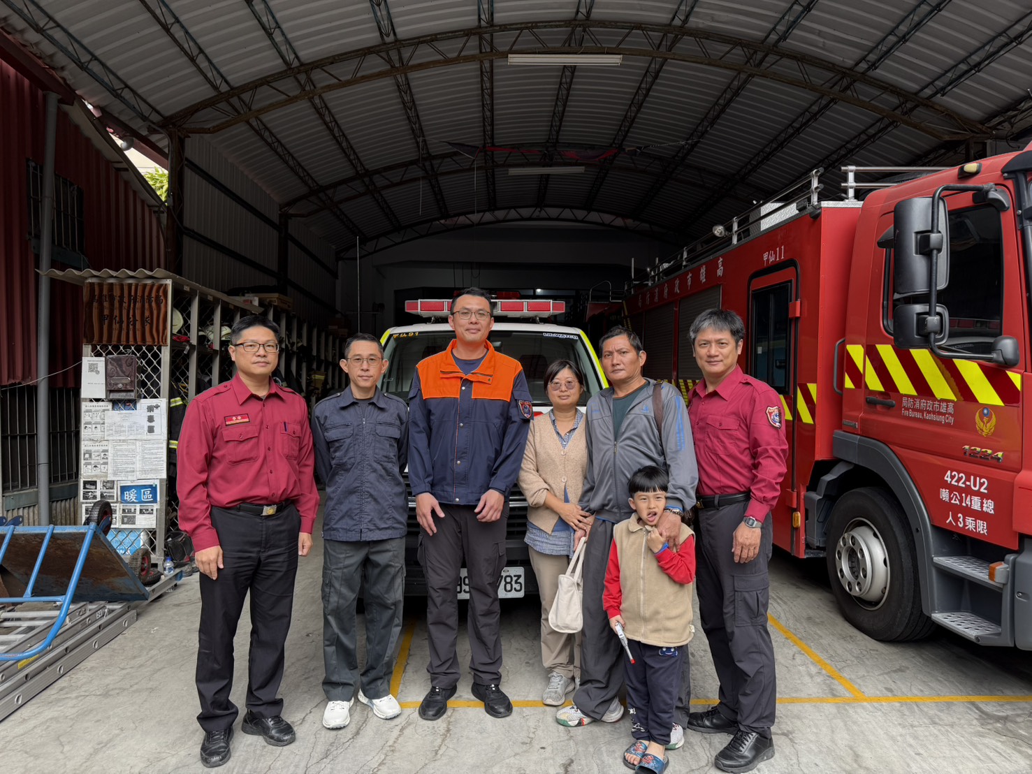 從鬼門關搶回OHCA患者，患者康復親赴甲仙消防隊致謝