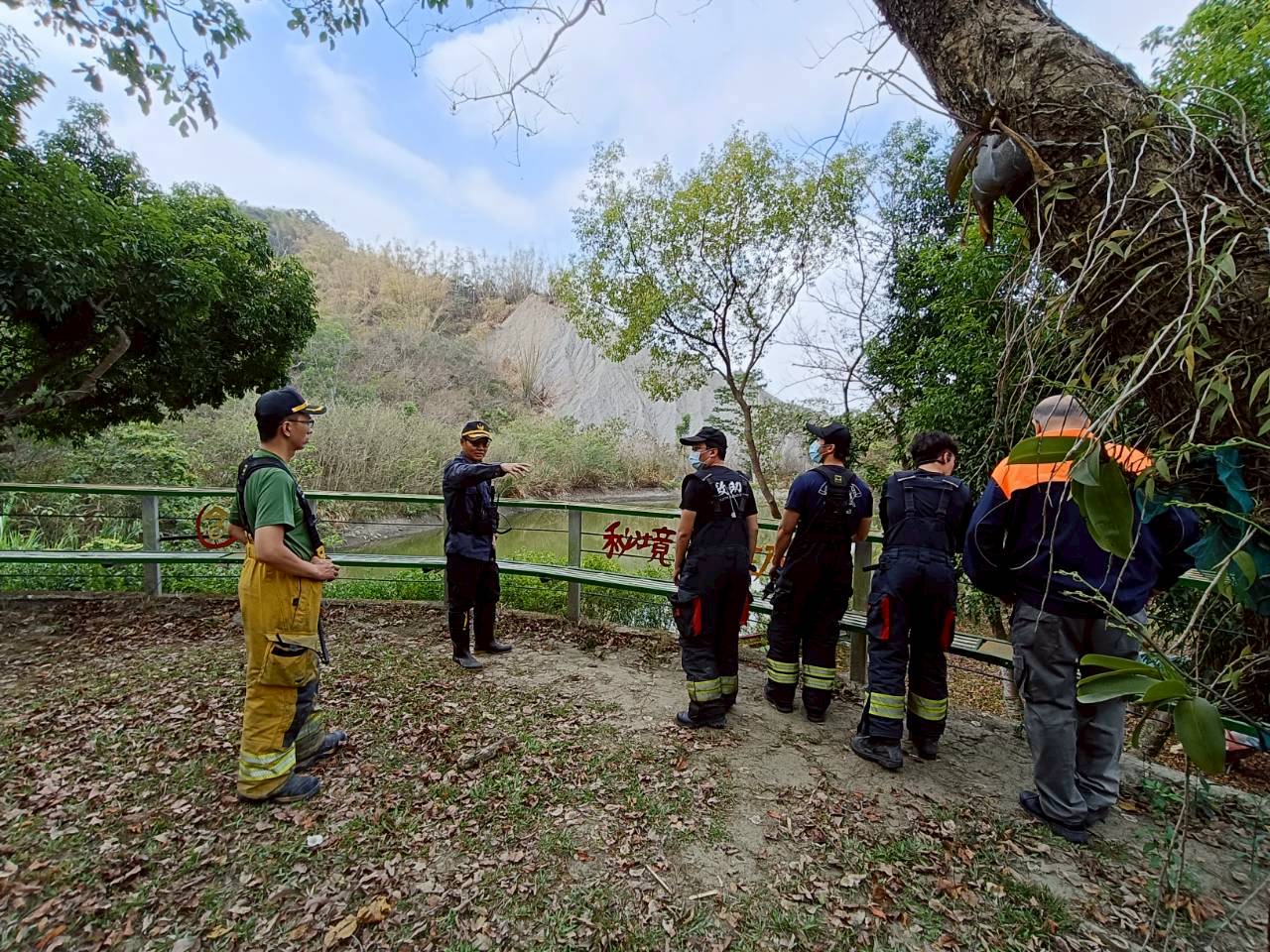 守護山林，高市消防辦理泥火山火災搶救演練