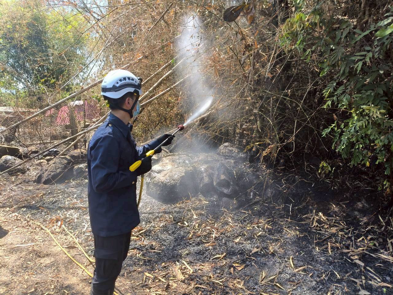 清明掃墓防火宣導 美濃消防隊籲注意用火安全