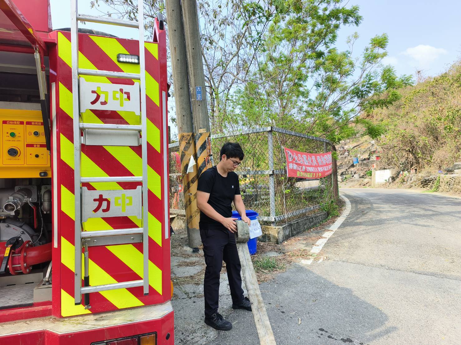 清明將至 旗山消防隊籲請民眾留意用火安全防範山林火災