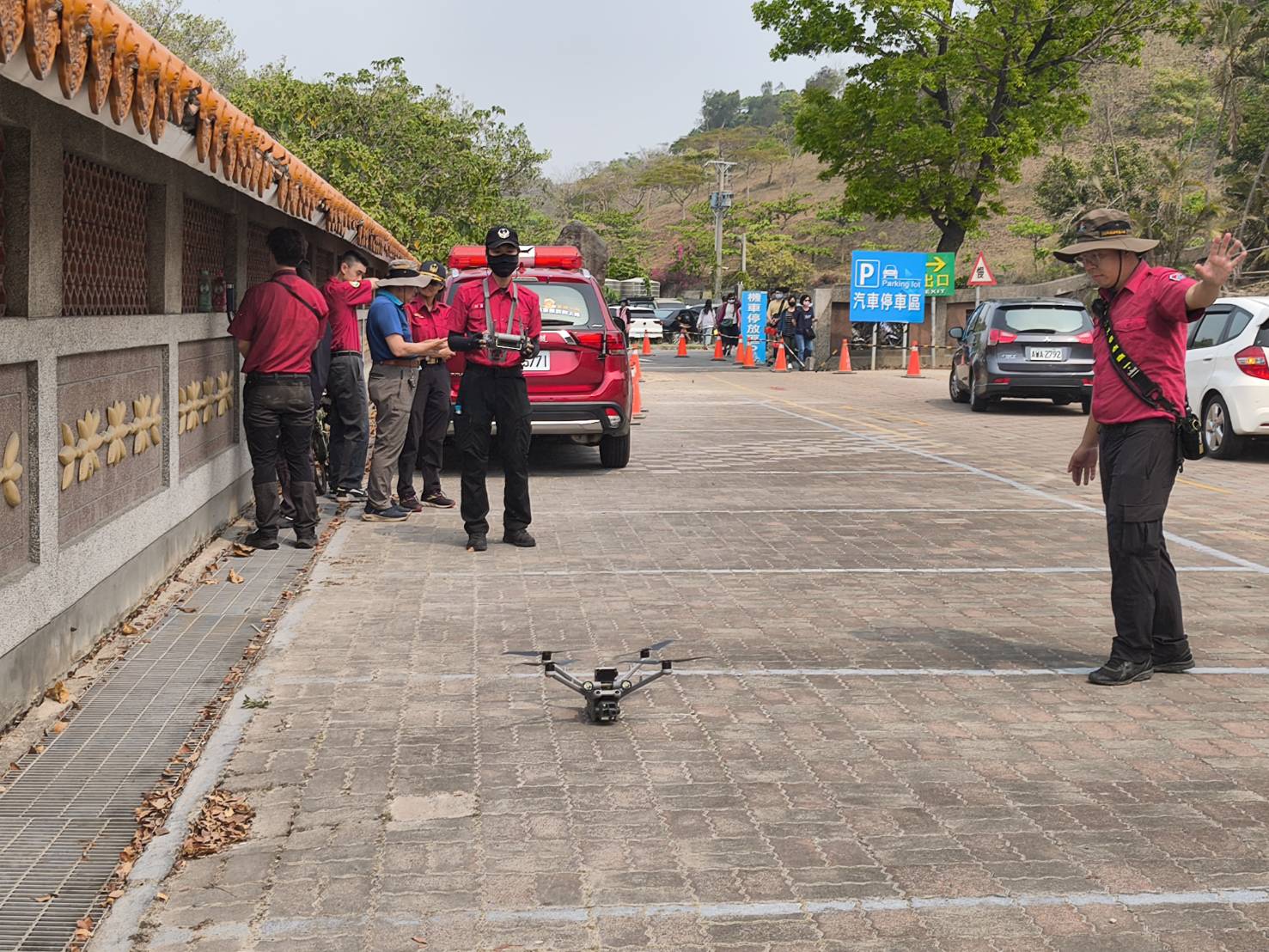 清明防火空中偵察，科技巡查兼宣導