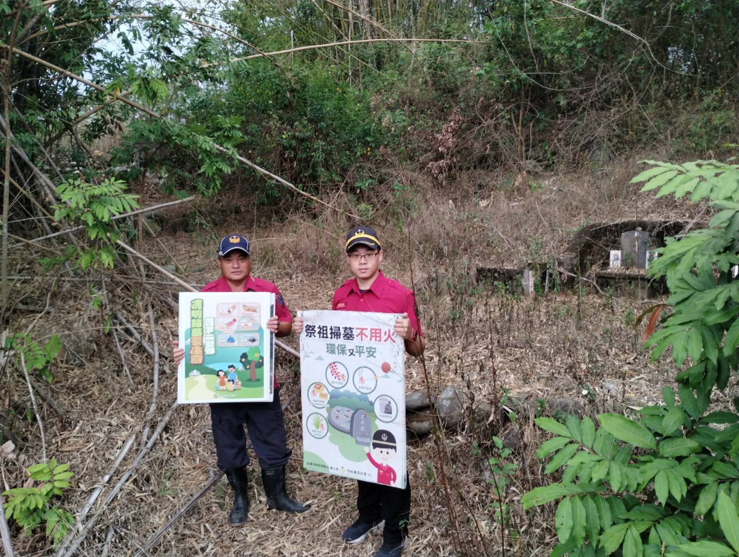 清明祭祖防山火，杉林消防隊動員無人機監控，落實『4不1要』守護山林安全