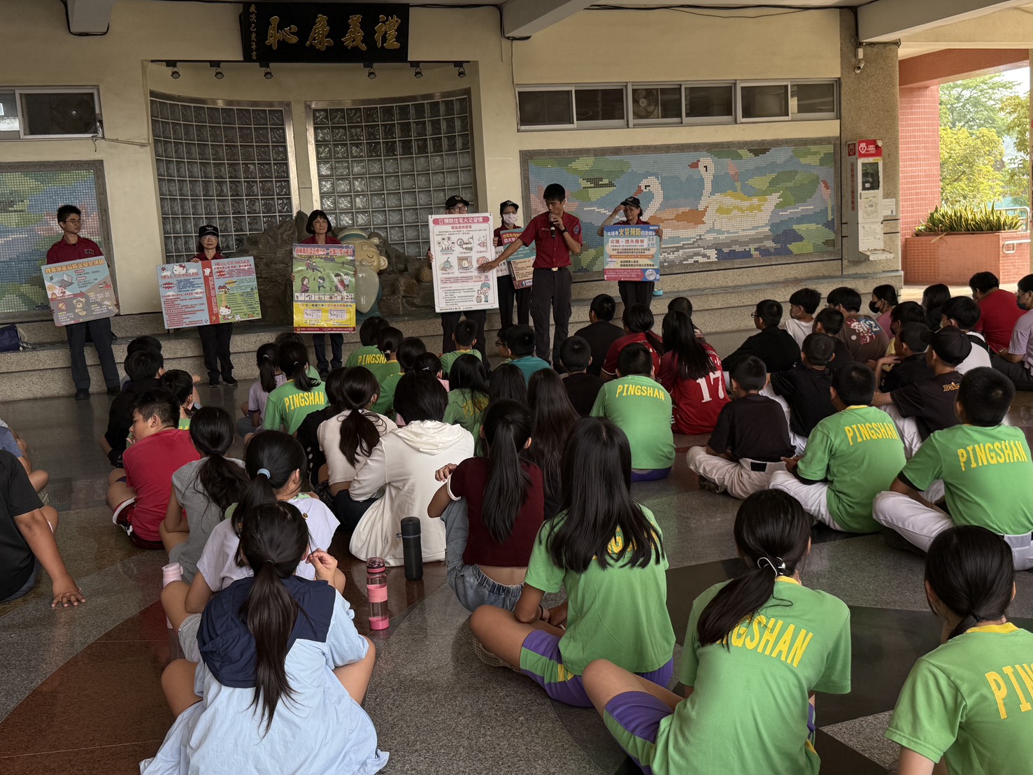 屏山國小消防體驗 強化學童防災與自救能力