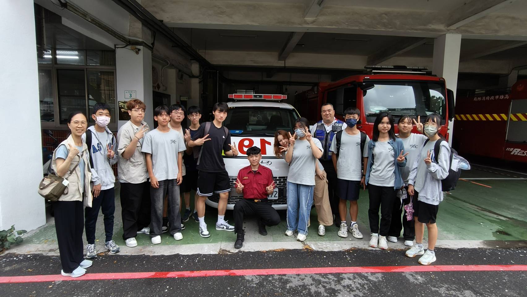 師大附中參訪新興分隊，深化急救知識認識消防勤務