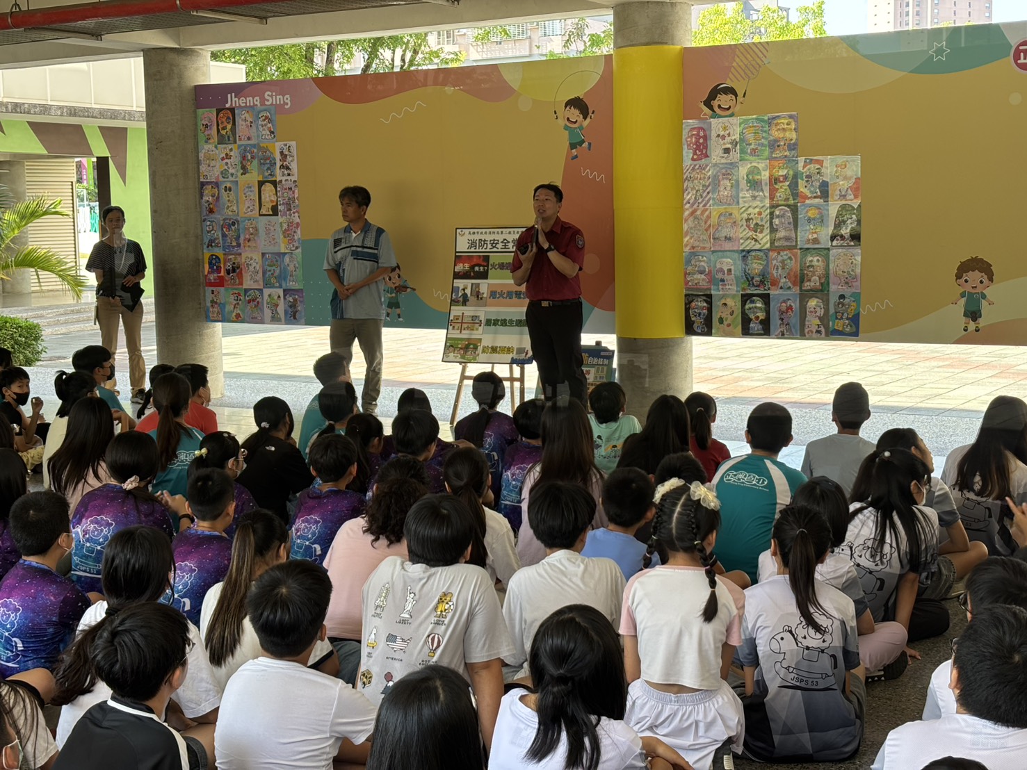 大昌消防隊至正興國小辦理防火宣導 扎根學童防災應變能力