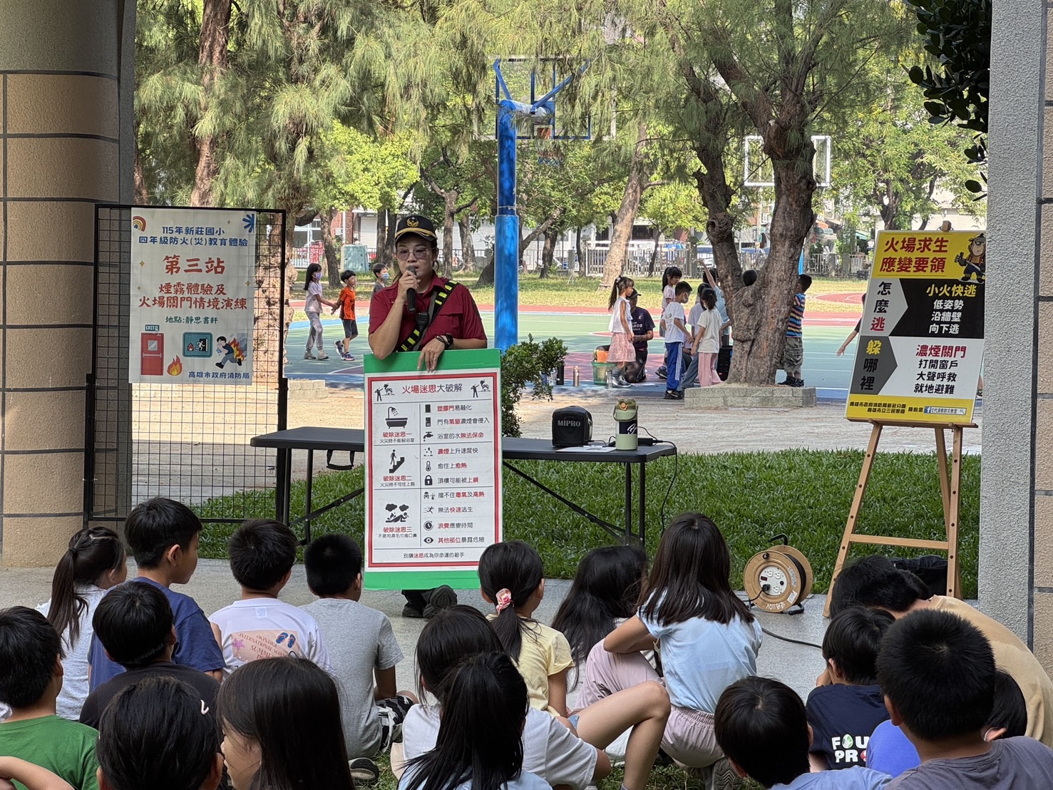 強化學童防災意識，新莊國小辦理消防體驗活動
