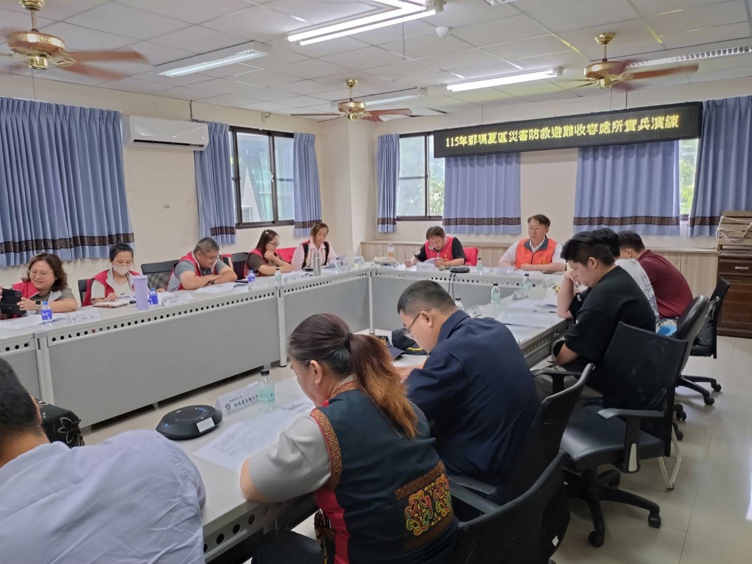 那瑪夏消防隊配合區公所辦理115年強韌大規模風災震災之實兵演練