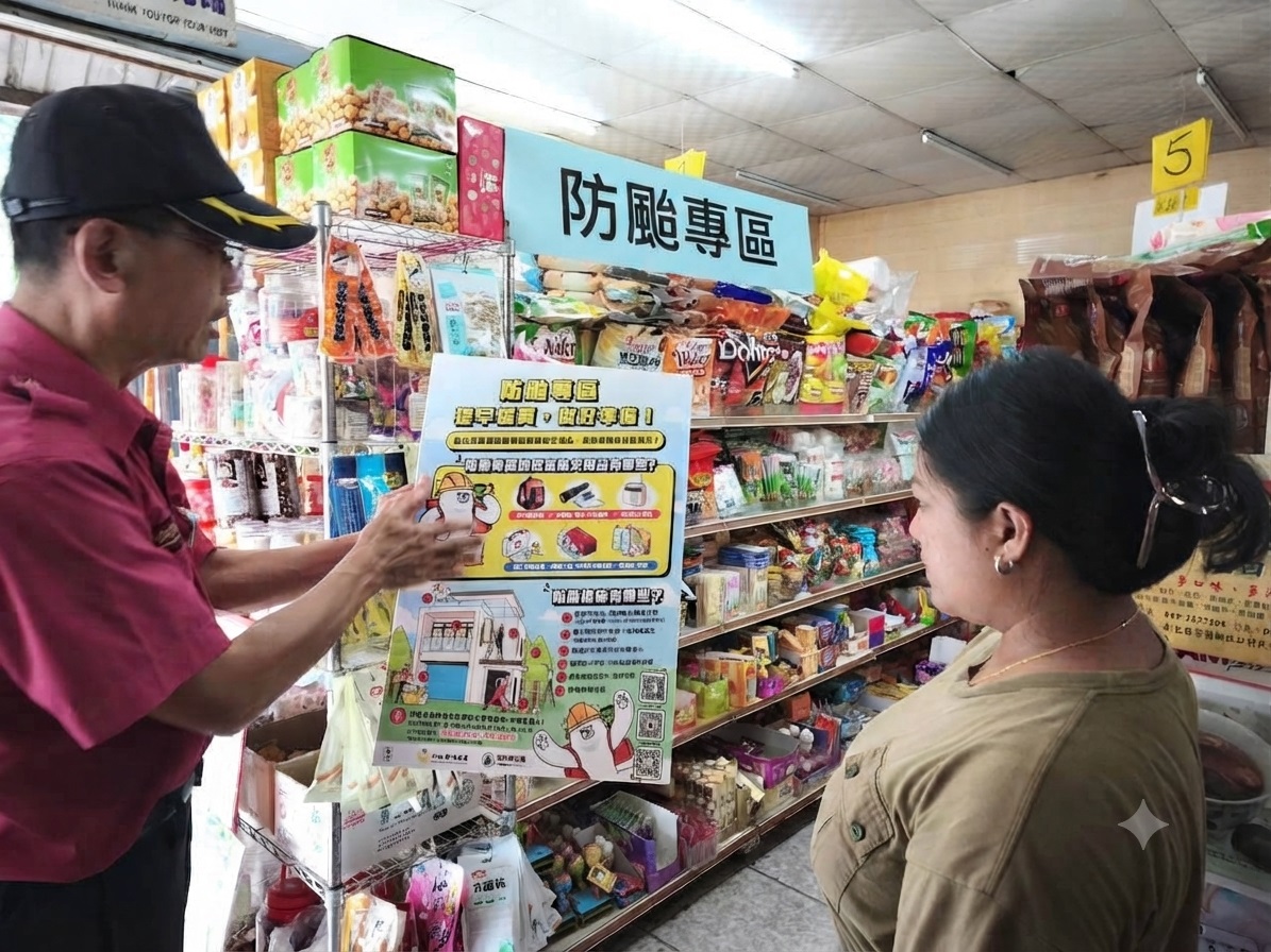 阻斷偏鄉孤島危機！那瑪夏消防協助超商設「防颱專區」 強化原鄉防災韌性