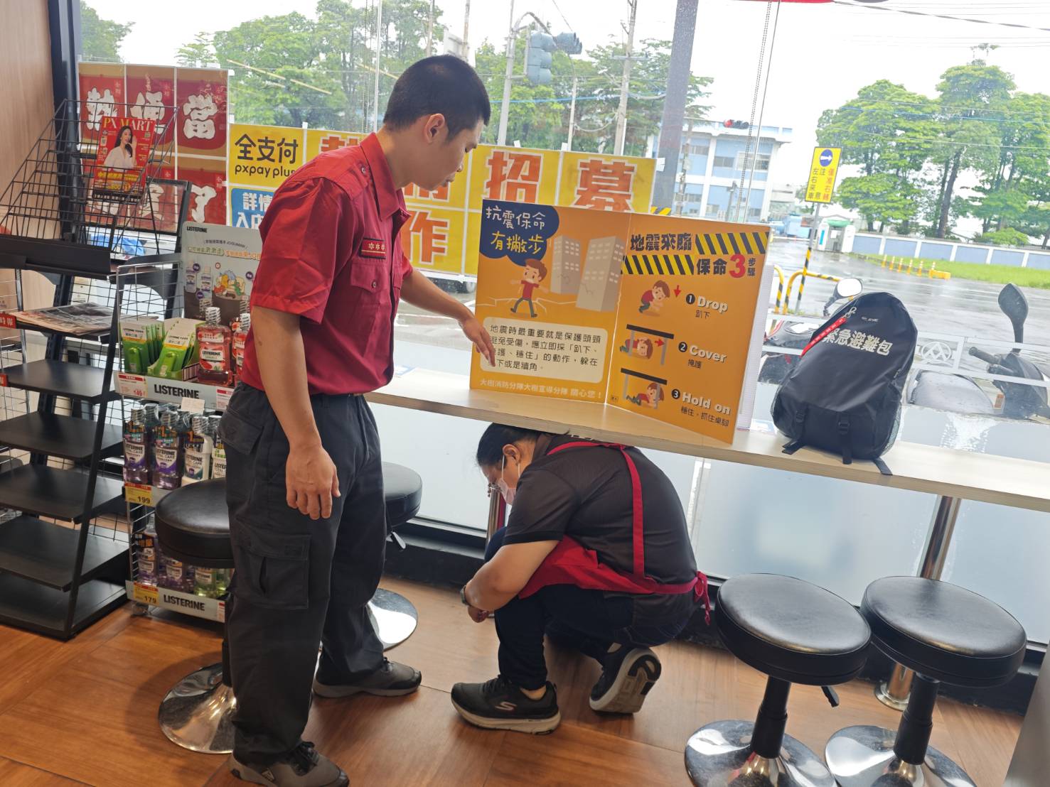 防災重於救災  大樹消防分隊走進校園賣場強化民眾防災意識
