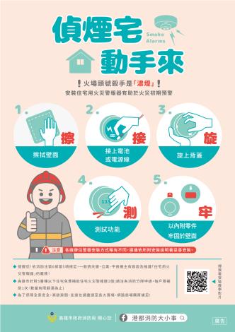 最便宜H.S.消防器材長效型獨立式偵煙住宅用火災警報器NB741-S9