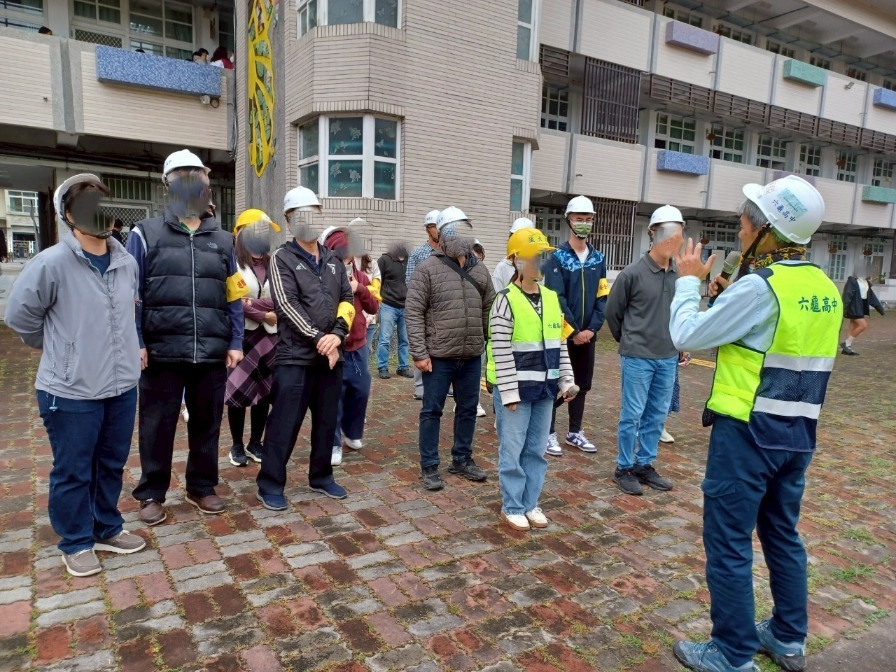 六龜消防隊攜手六龜高中辦理地震災害演練