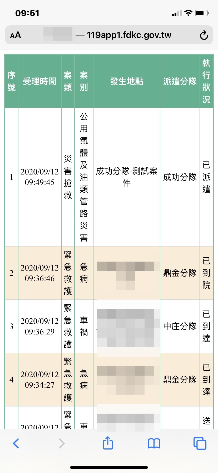 公安資訊更透明 消防局出動同步顯示