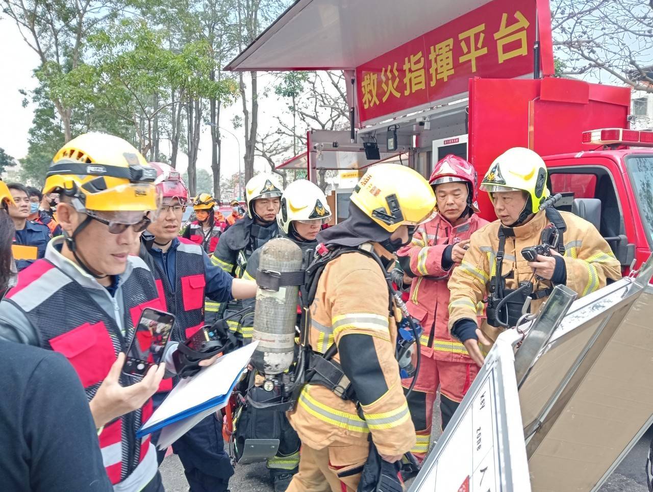 消防資訊權將上路，高市消防偕楠梓科技產業園區大廠應變演練