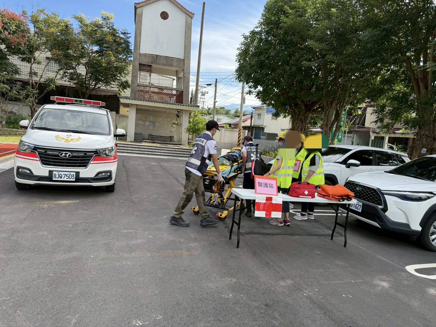 寶來消防隊至荖濃國小實施國家防災日防震宣導