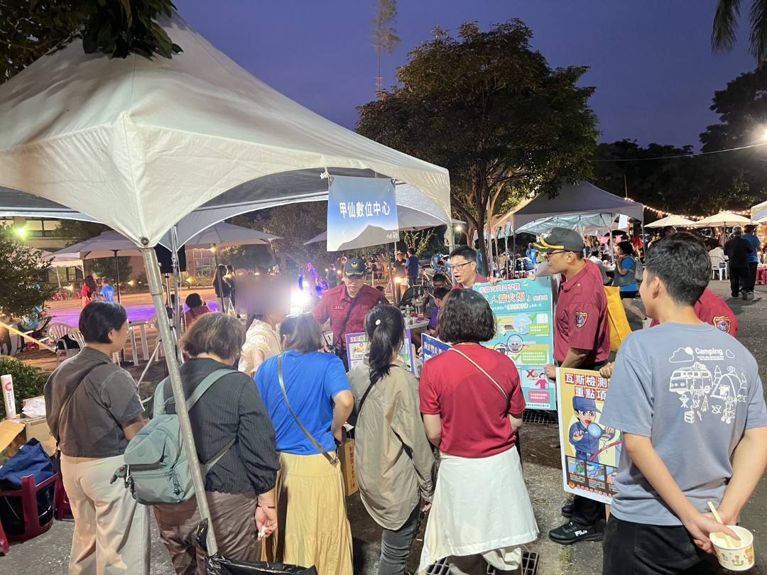 甲仙小林夜祭熱鬧登場　甲仙消防隊配合進行防火宣導