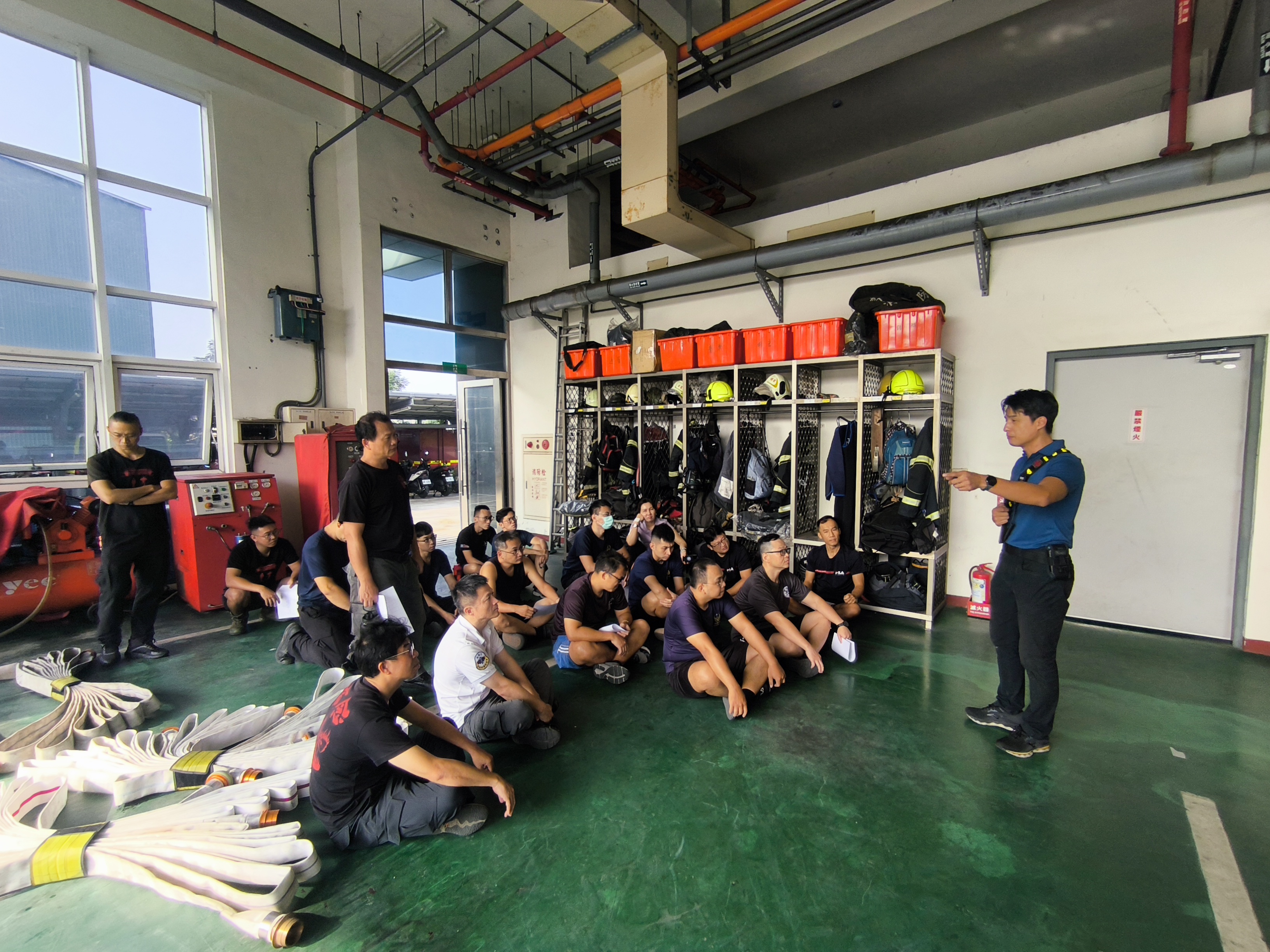 消防人員重度耗氧測驗暨自救訓練  強化火場安全意識