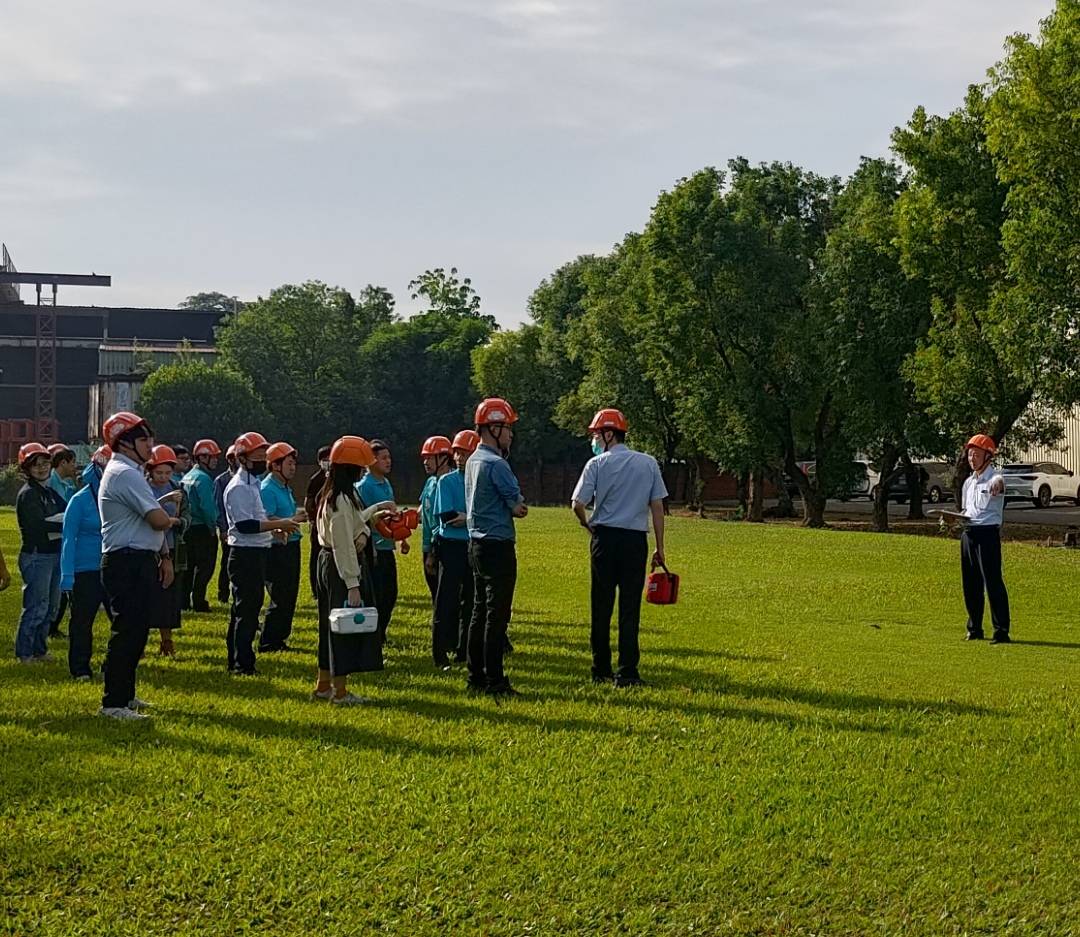 大寮區新臺灣久保田股份有限公司辦理自衛消防編組訓練　