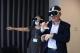 圖三交流論壇學員體驗全球首款最新科技XRSPACE MANOVA頭戴式VR裝置，驚呼連連