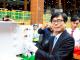 圖說6.高雄市長陳其邁替大樑鎖上金螺栓，祝福台積高雄廠順利建廠