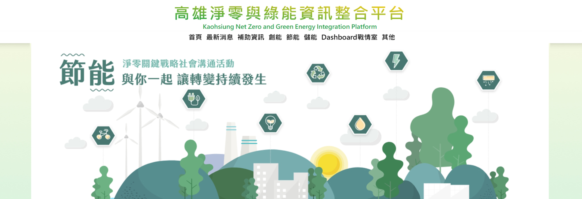 高雄市綠能管理資訊整合系統平台 - 綠能資訊