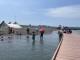 彌陀漁港-海岸光廊親水沙灣民眾玩沙戲水