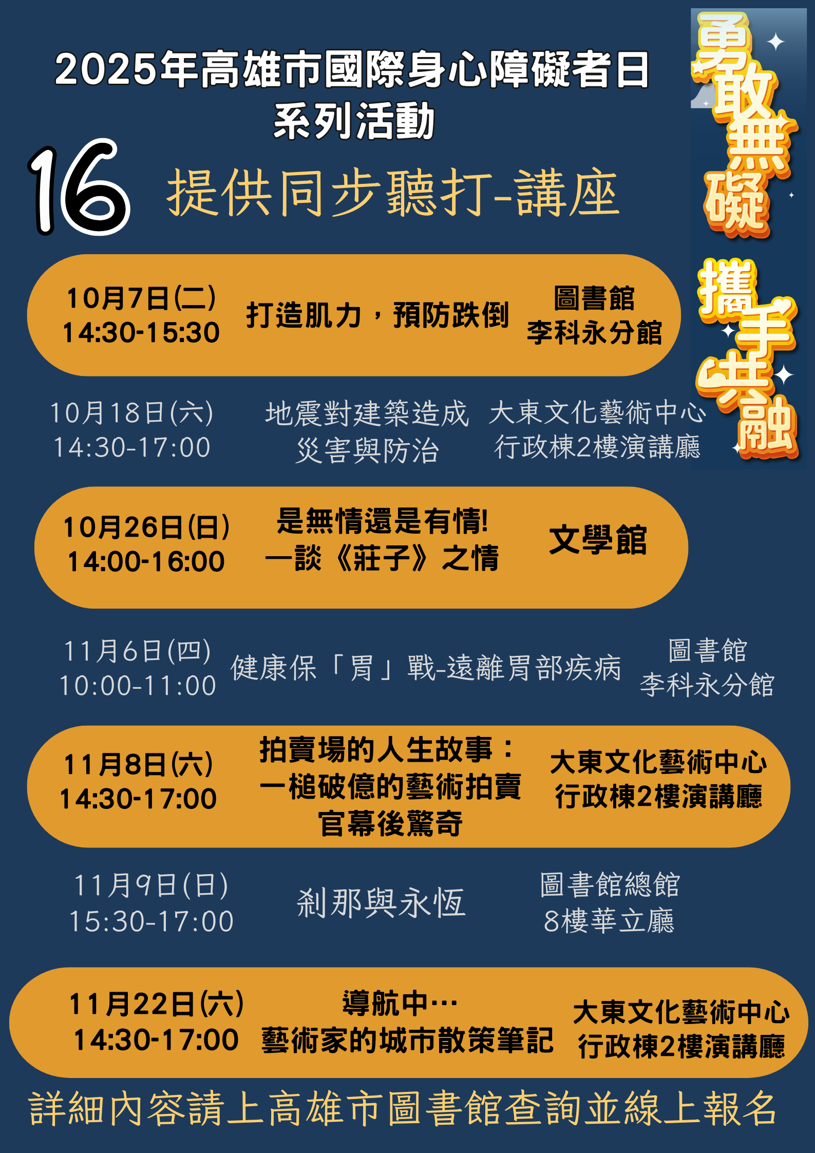 2025高雄市國際身心障礙者日系列活動-講座同步聽打