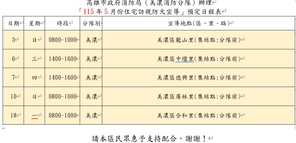 圖檔5月防火宣導
