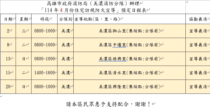 圖檔4月防火宣導