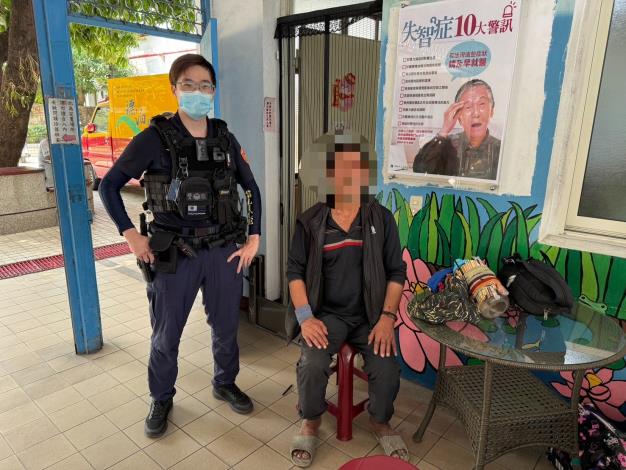 三多警主動關懷 暖心協助男子安置