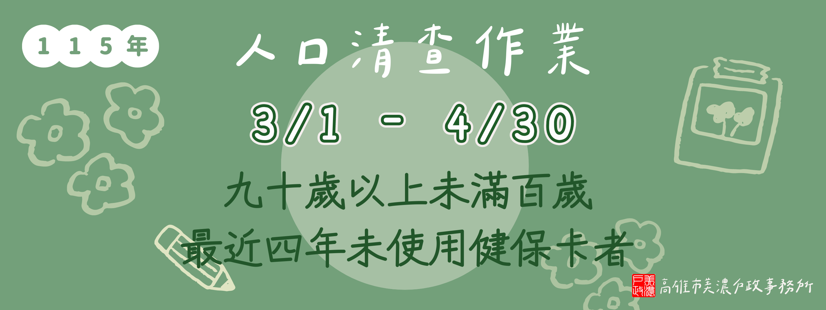人口清查宣導