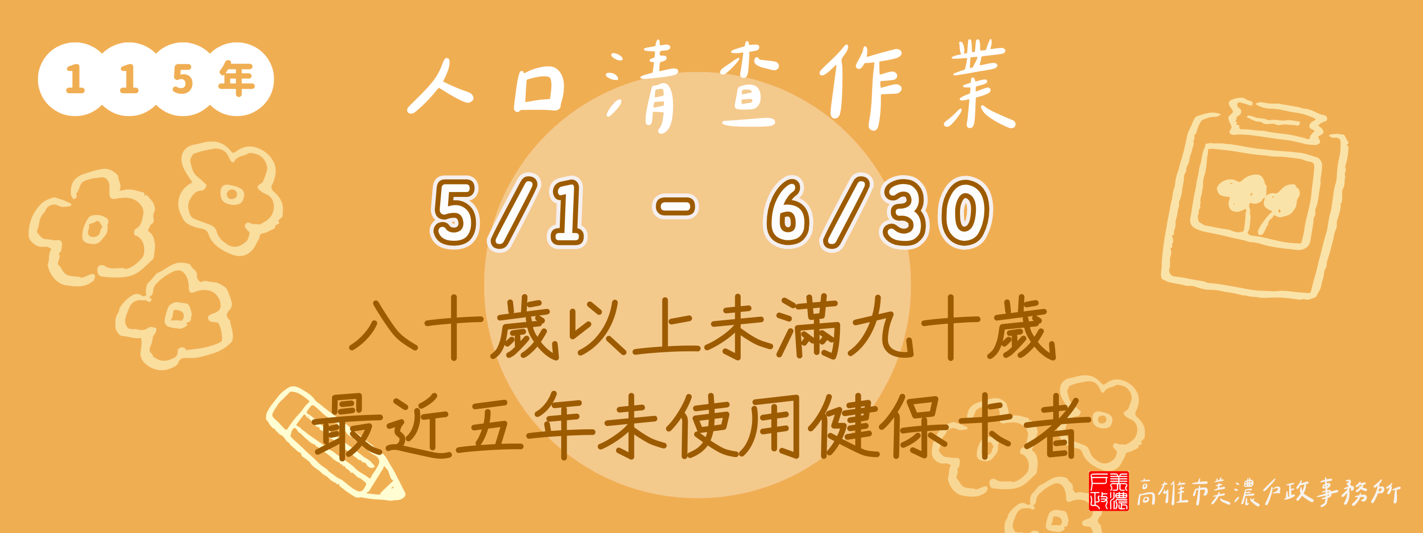 人口清查宣導