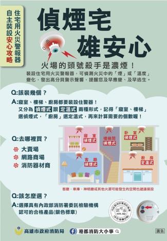 鼓山分局辦理114年全民防火宣導-偵煙宅雄安心