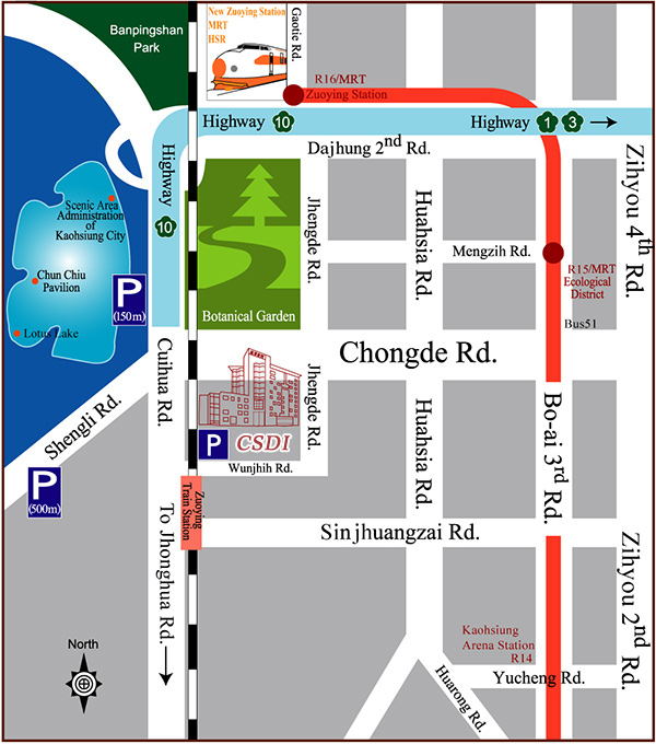 Location map of Civil Service Development Institute