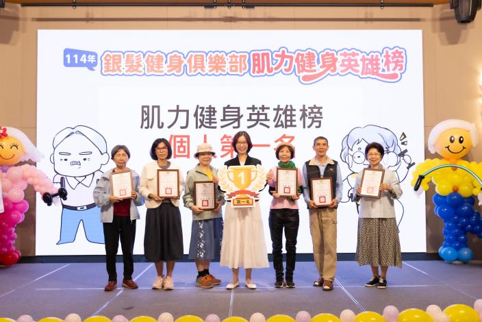 為協助長者規律運動並強化肌力預防失能，高雄市政府衛生局持續推動銀...