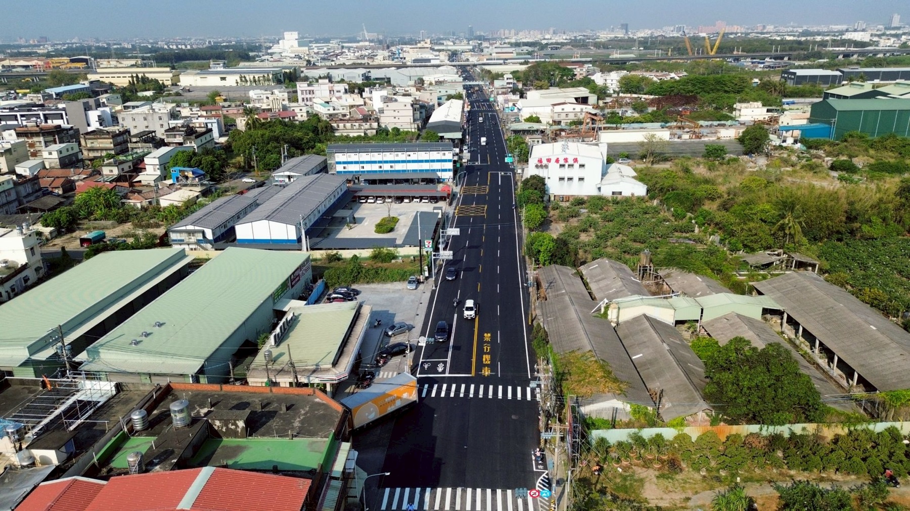 扛起產業運輸重擔  南科橋頭園區聯絡道安招路新裝上場