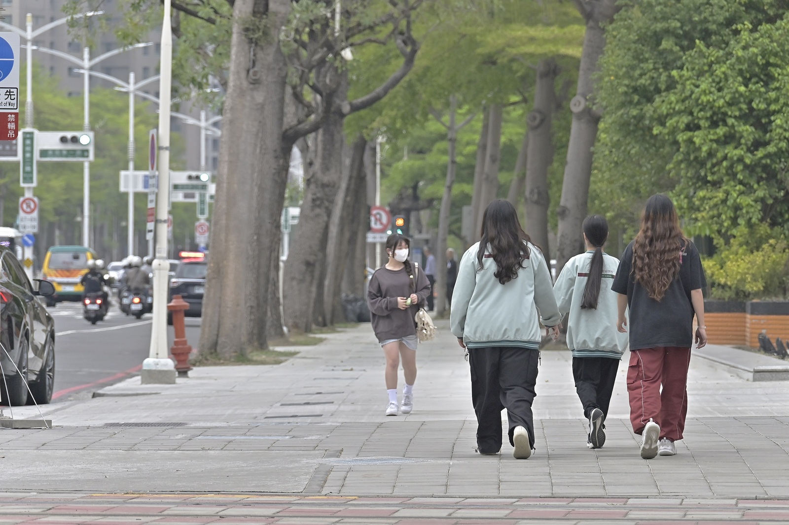 中華藝校通學步道改善完成   提升輕軌及美術館周邊散策品質