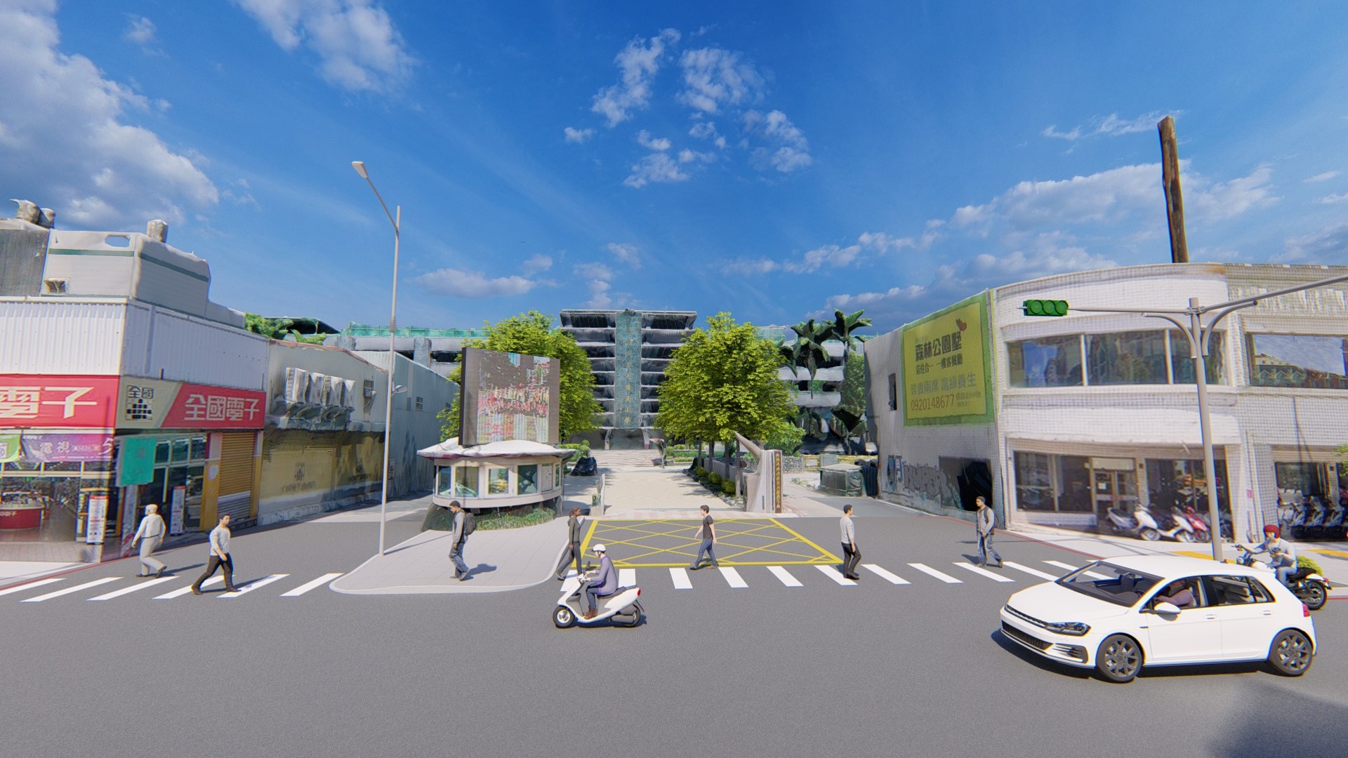 莒光國小周邊路段開工  改善後昌路人行環境