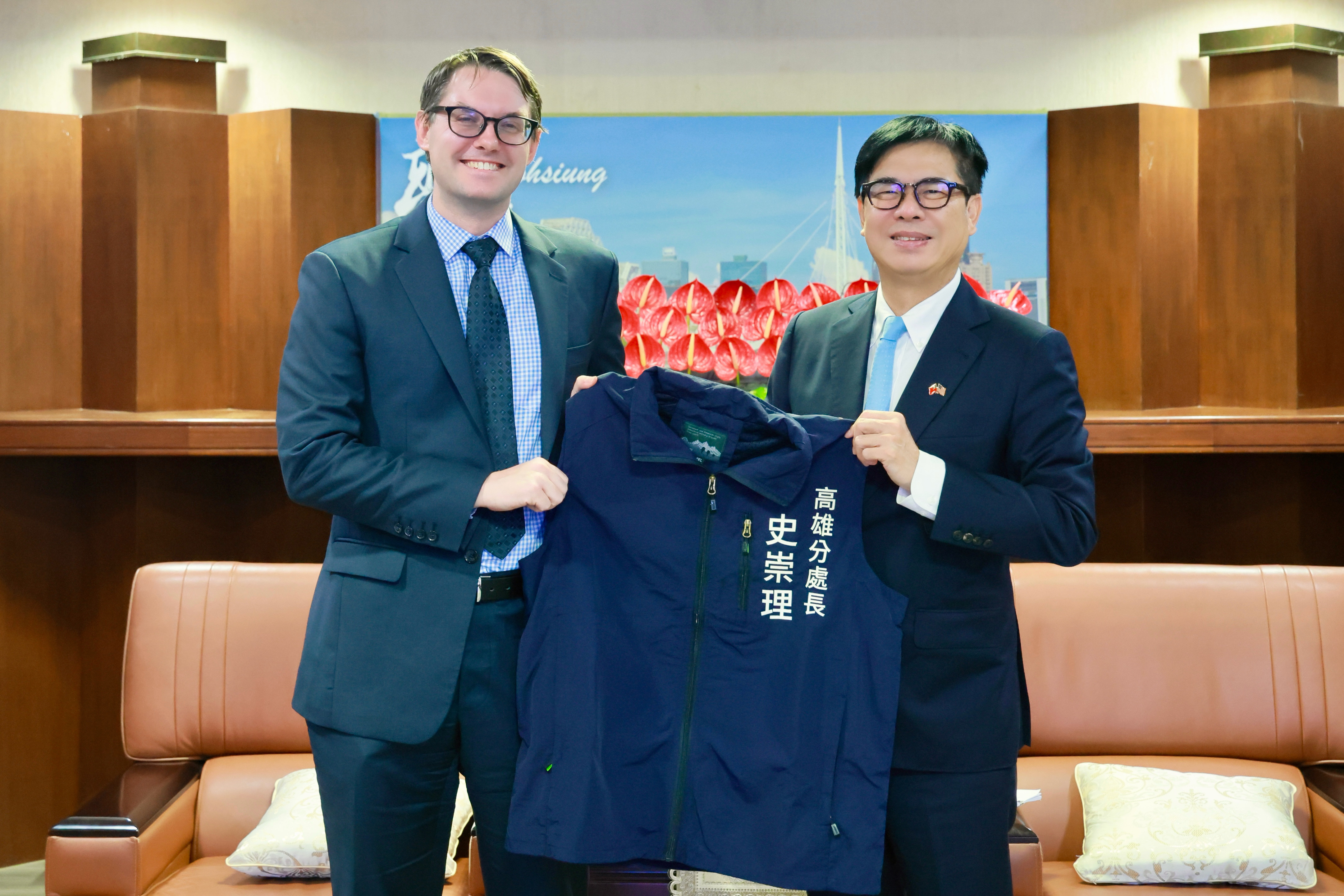 深化台美夥伴關係　AIT高雄分處新任處長史崇理拜會陳其邁