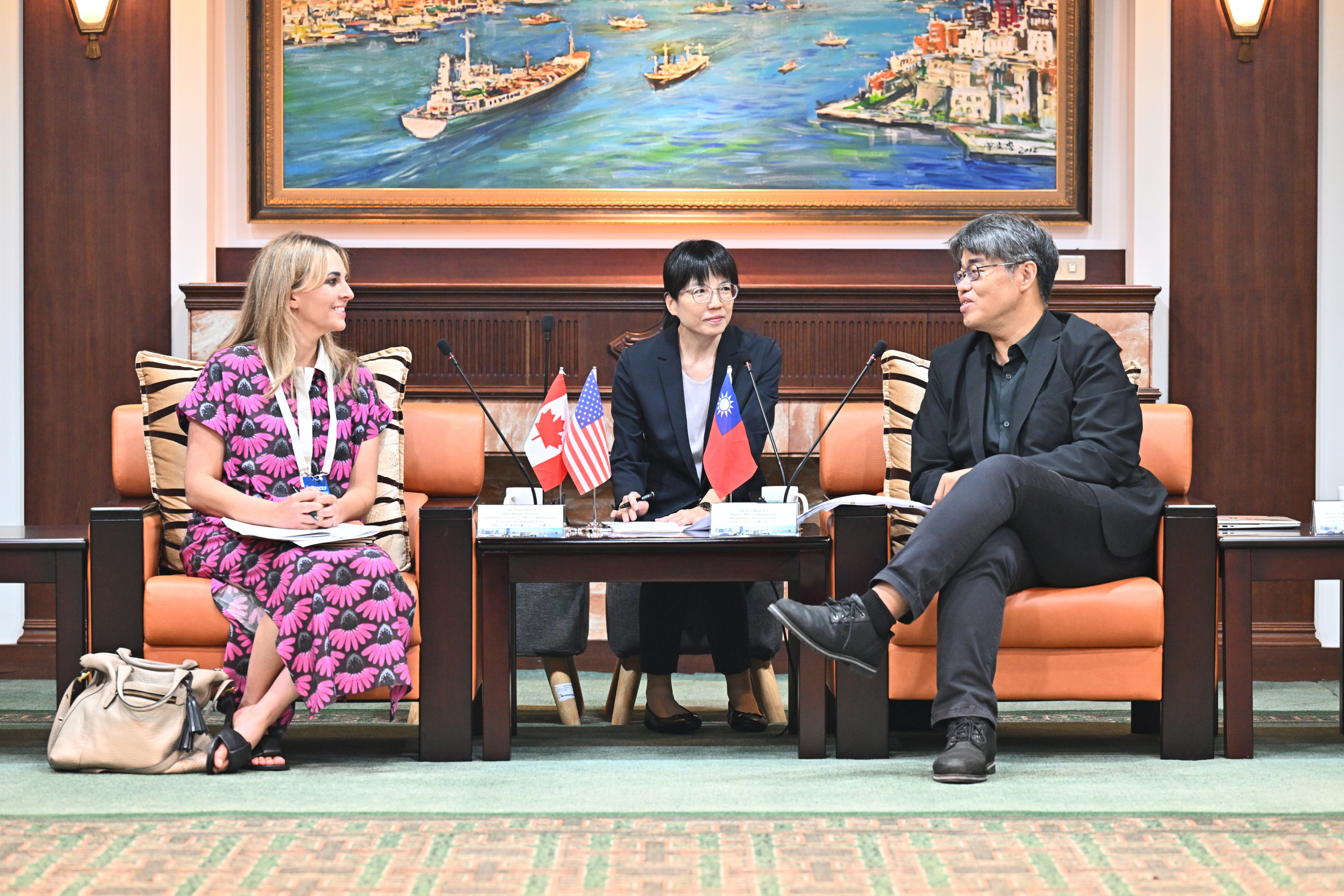 2025年美加領袖人才參訪計畫訪賓拜會高市府 盼持續深化美加經貿合作
