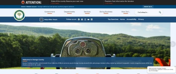 Orange County Official Website[Open in new window]