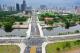 新九如橋除橋梁改建外，也同步完成周邊道路平面化及雨水下水道改善