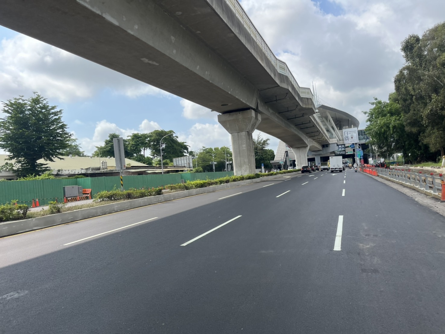 翠華路拓寬工程已完成道路鋪設開放通行  整體預計8月底完工