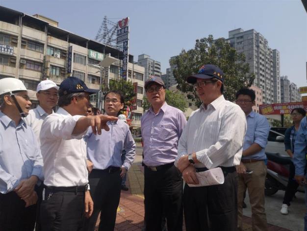 李副市長視察大順陸橋拆除準備工作