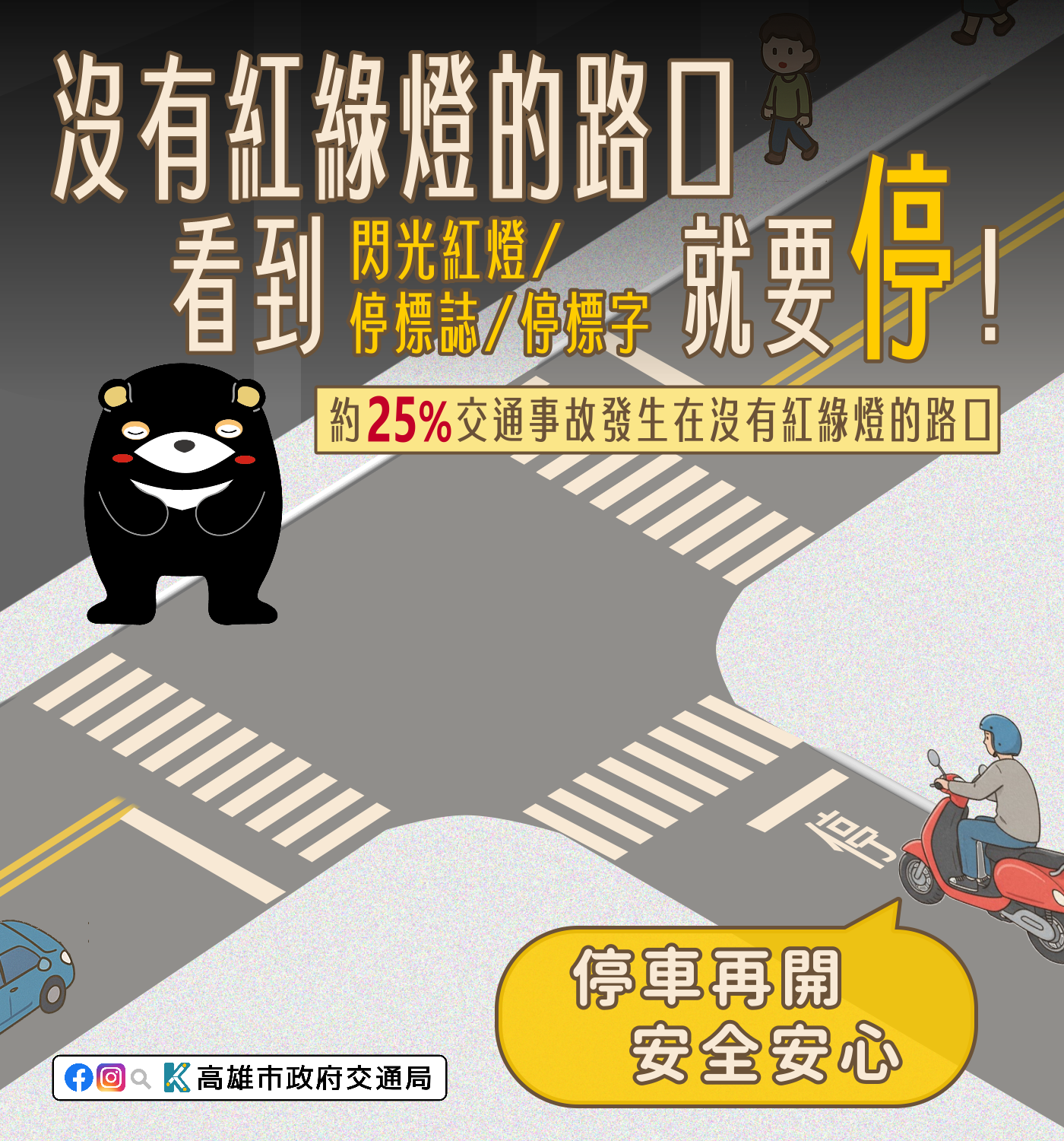 交通安全宣導-停車再開